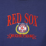 MLB (Logo 7) - Boston Red Sox Blue Sweatshirt 1990s Large Vintage Retro Baseball
