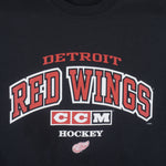 NHL (CCM) - Detroit Red Wings CCM Hockey Crew Neck Sweatshirt 1990s Large Vintage Retro Hockey