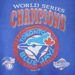 MLB (Woody Sports) - Toronto Blue Jays World Series Champions Sweatshirt 1992 Large Vintage Retro Baseball