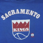 NBA (Sportswear) - Sacramento Kings Single Stitch T-Shirt 1980s Large Vintage Retro Basketball
