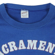 NBA (Sportswear) - Sacramento Kings Single Stitch T-Shirt 1980s Large Vintage Retro Basketball