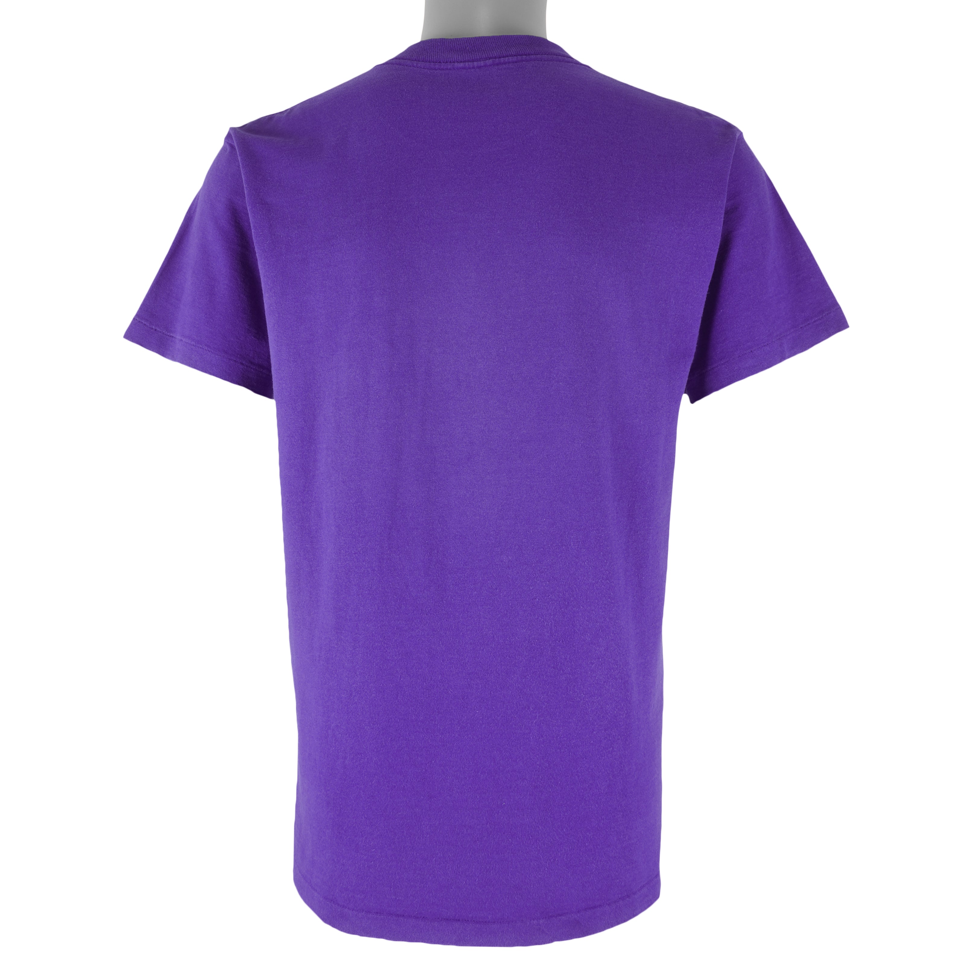NBA (Logo 7) - Los Angeles Lakers Single Stitch T-Shirt 1990s Large Vintage Retro Basketball