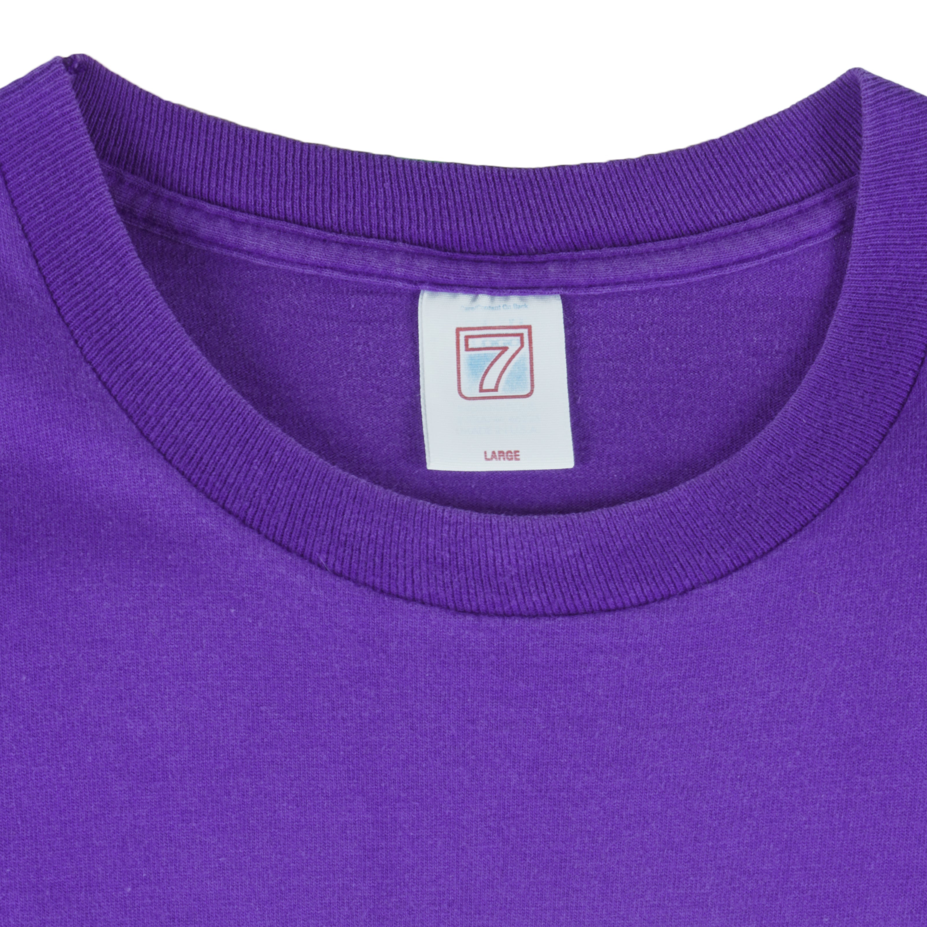 NBA (Logo 7) - Los Angeles Lakers Single Stitch T-Shirt 1990s Large Vintage Retro Basketball