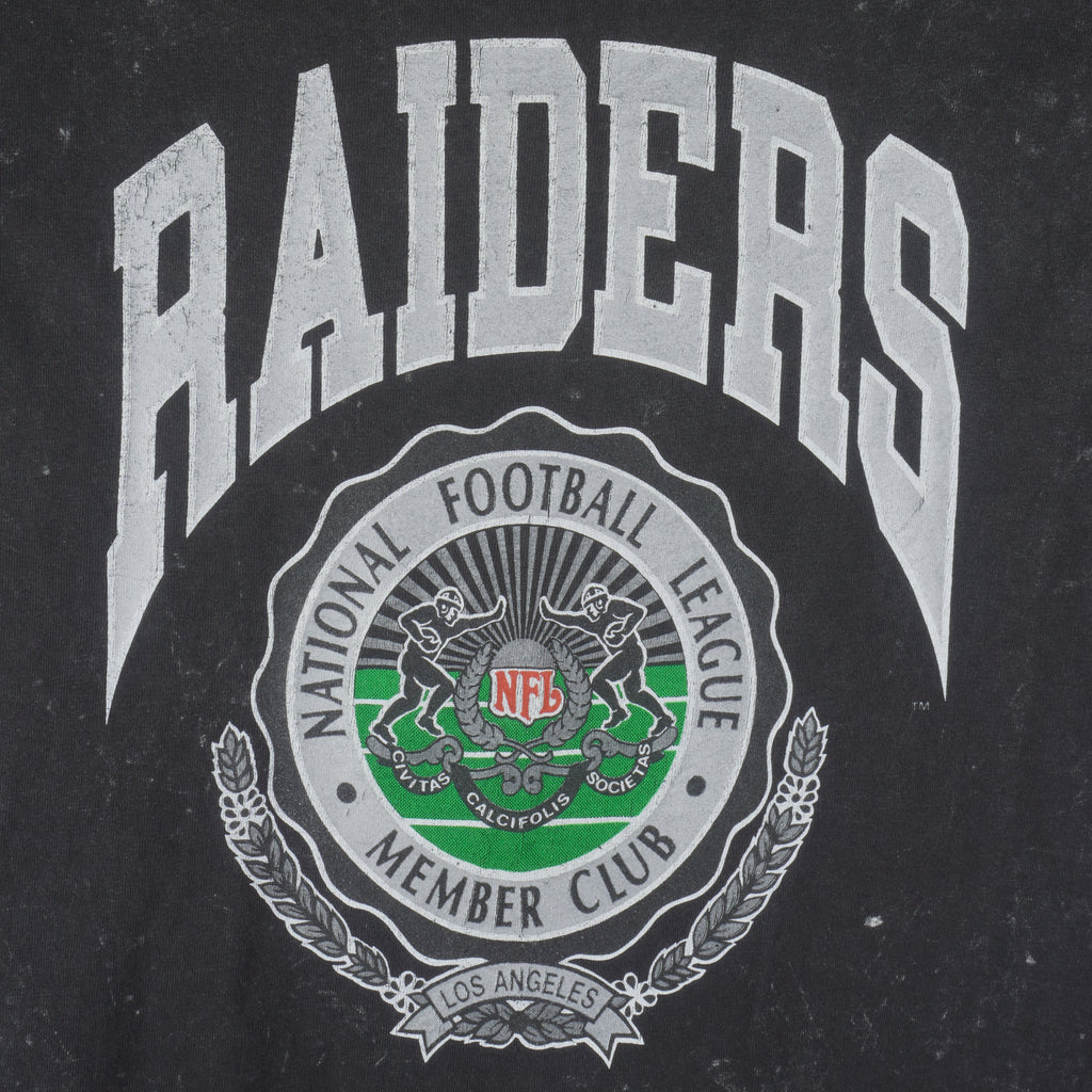 NFL (Nutmeg) - Los Angeles Raiders T-Shirt 1990s X-Large Vintage Retro Football