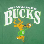 NBA (Artex) - Milwaukee Bucks Single Stitch T-Shirt 1980s X-Large Vintage Retro Basketball
