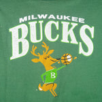 NBA (Artex) - Milwaukee Bucks Single Stitch T-Shirt 1980s X-Large Vintage Retro Basketball