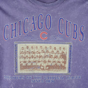 MLB (Nutmeg) -  Chicago Cubs Single Stitch T-Shirt 1990s Large Vintage Retro Baseball