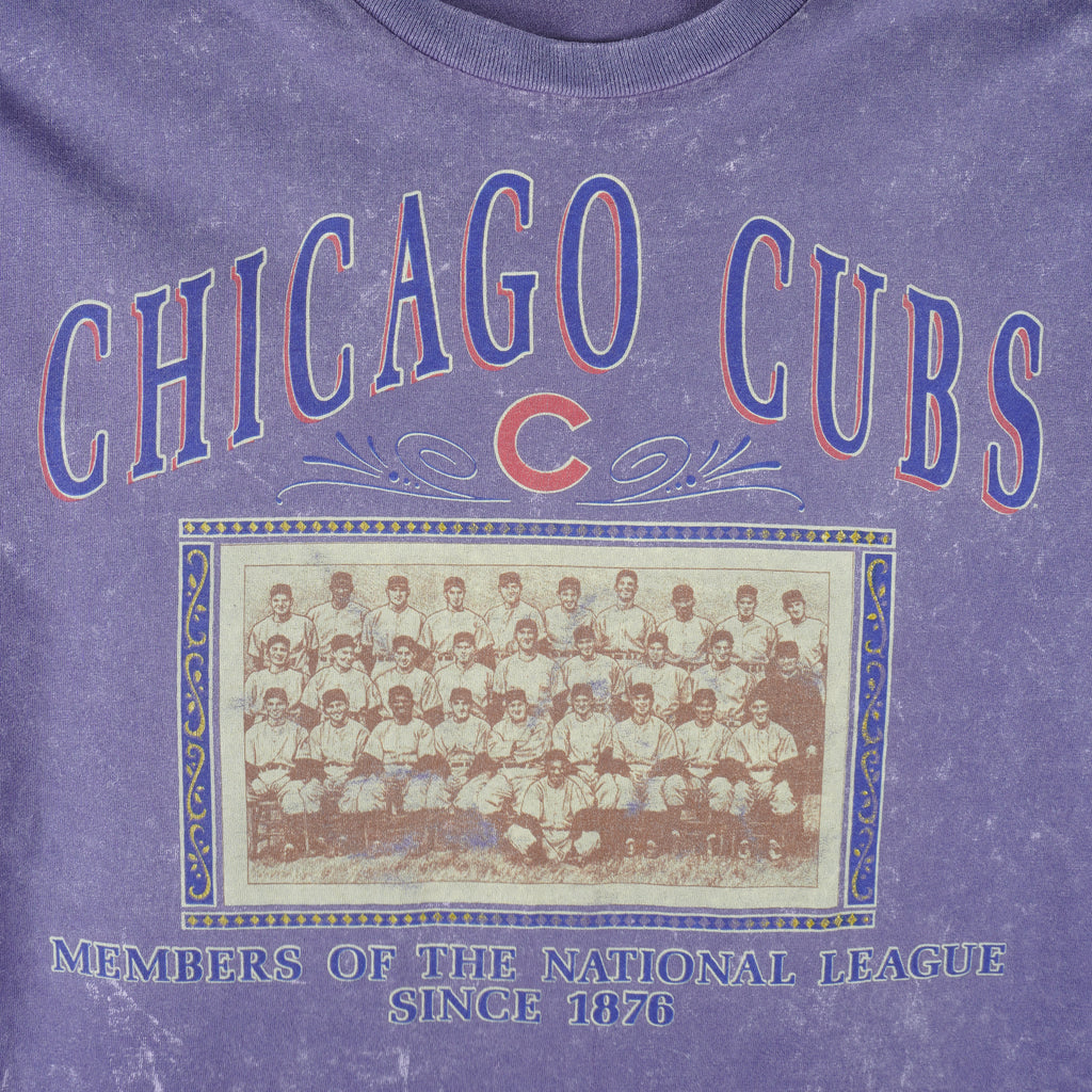 Vintage MLB (Nutmeg) - Chicago Cubs Locker Room Single Stitch T-Shirt 1990s  X-Large – Vintage Club Clothing