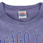 MLB (Nutmeg) -  Chicago Cubs Single Stitch T-Shirt 1990s Large Vintage Retro Baseball
