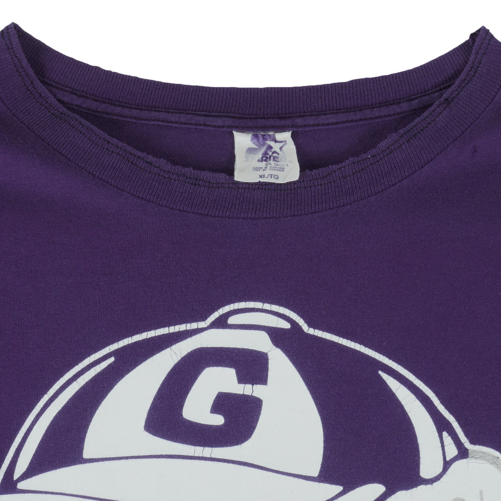 Starter - Georgetown Hoyas Big Logo T-Shirt 1990s X-Large Vintage Retro Basketball College 