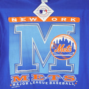 MLB (Logo 7) - New York Mets Crew Neck T-Shirt 1997 Large Vintage Retro Baseball