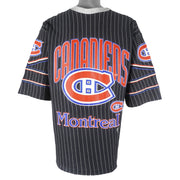 NHL (Ravens) - Montreal Canadiens AOP Attitude on Ice T-Shirt 1990s Large Vintage Retro Hockey