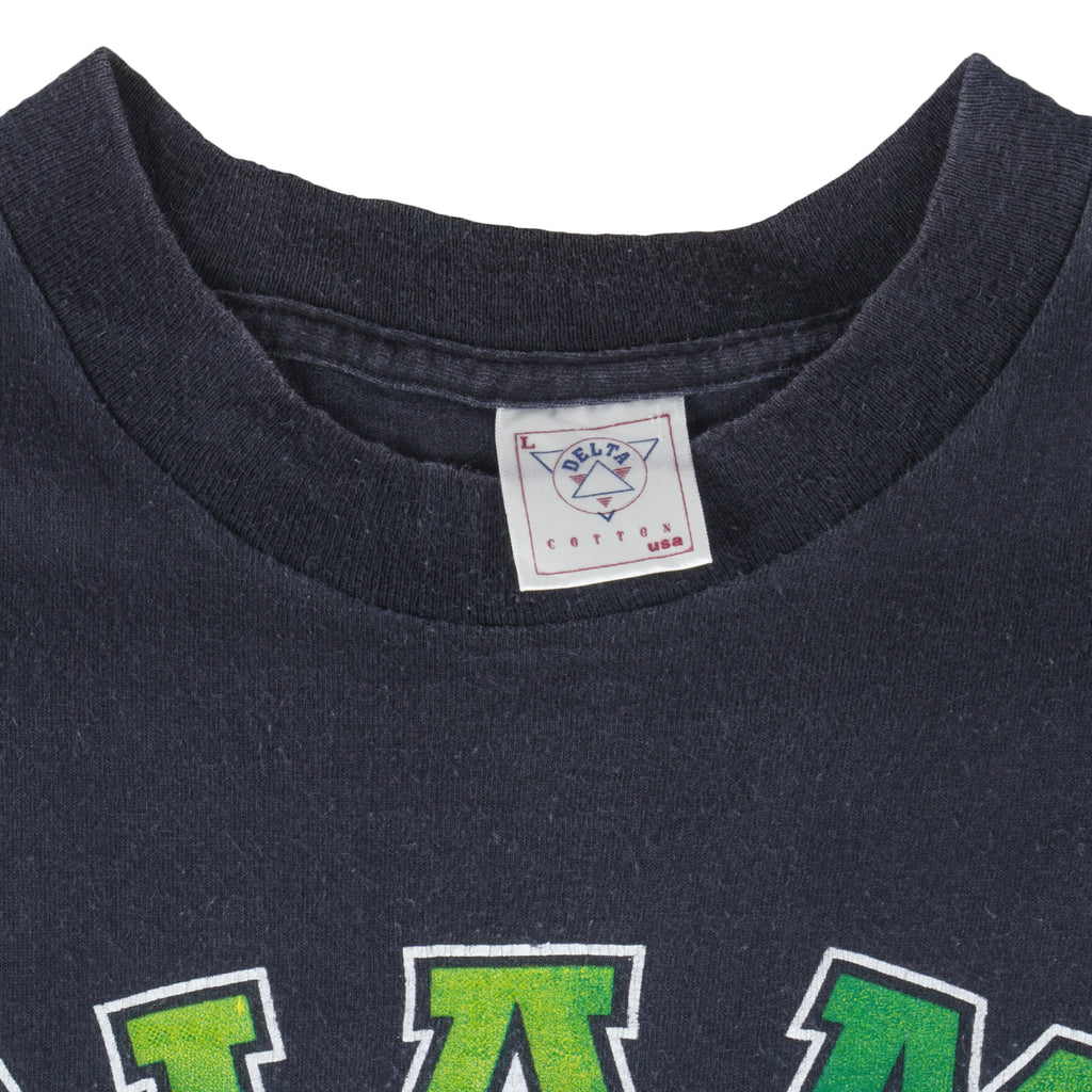NCAA (Delta) - Miami Hurricanes Single Stitch T-Shirt 1990s Large Vintage Retro Football College