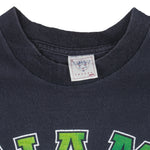 NCAA (Delta) - Miami Hurricanes Single Stitch T-Shirt 1990s Large Vintage Retro Football College