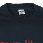 NFL (Trench) - Philadelphia Eagles Big Logo T-Shirt 1990s Large Vintage Retro Football