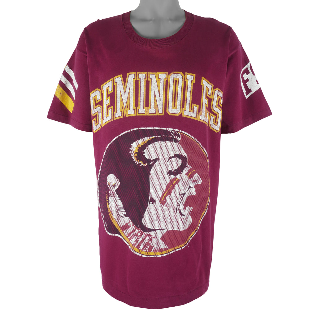 NCAA (Salem) - Florida State Seminoles Big Logo T-Shirt 1990s X-Large Vintage Retro Football College