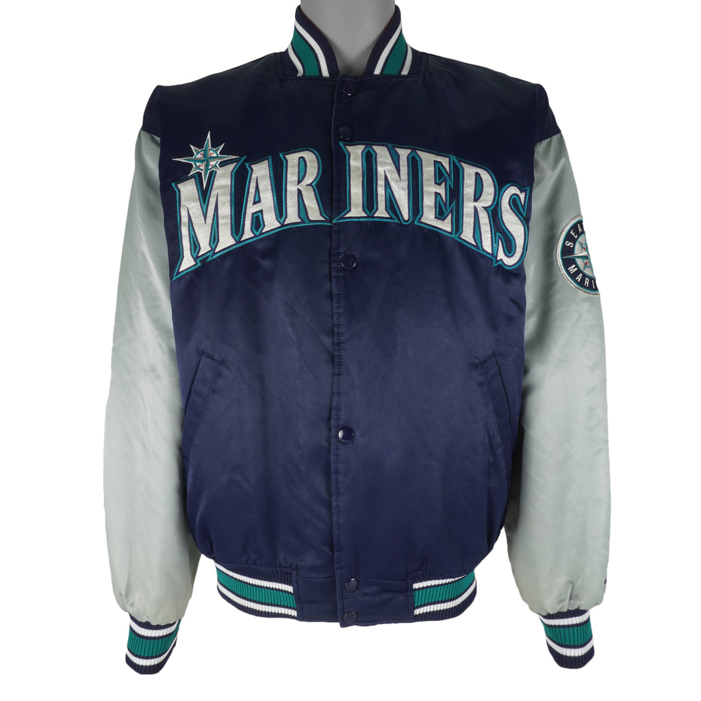 Starter (Diamond Collection) - Seattle Mariners Satin Jacket 1990s X-Large Vintage Retro Baseball