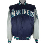 Starter (Diamond Collection) - Seattle Mariners Satin Jacket 1990s X-Large Vintage Retro Baseball