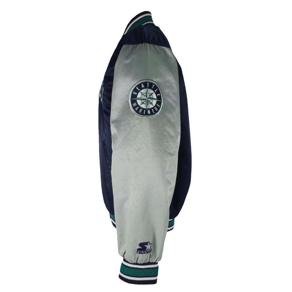 Starter (Diamond Collection) - Seattle Mariners Satin Jacket 1990s X-Large Vintage Retro Baseball