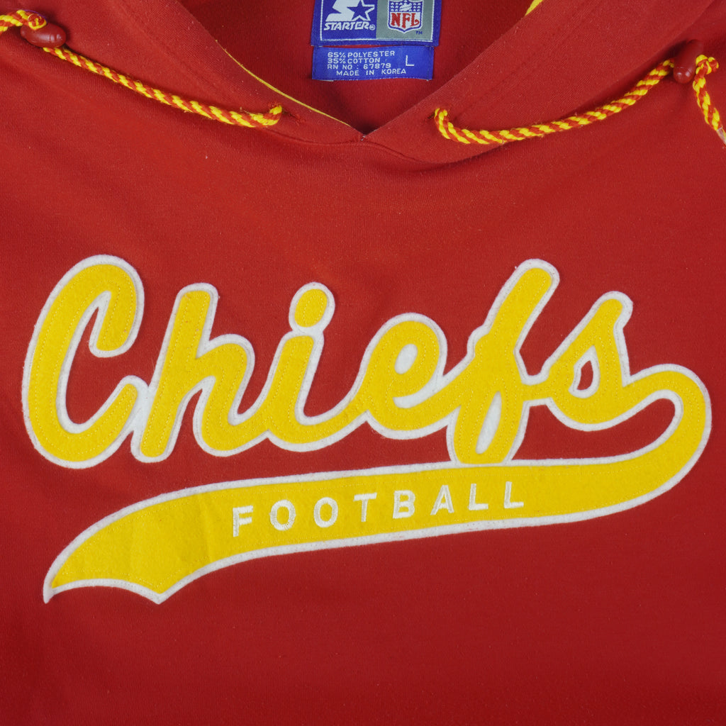 Starter - Kansas City Chiefs Embroidered Sweatshirt 1990s Large Vintage Retro Football