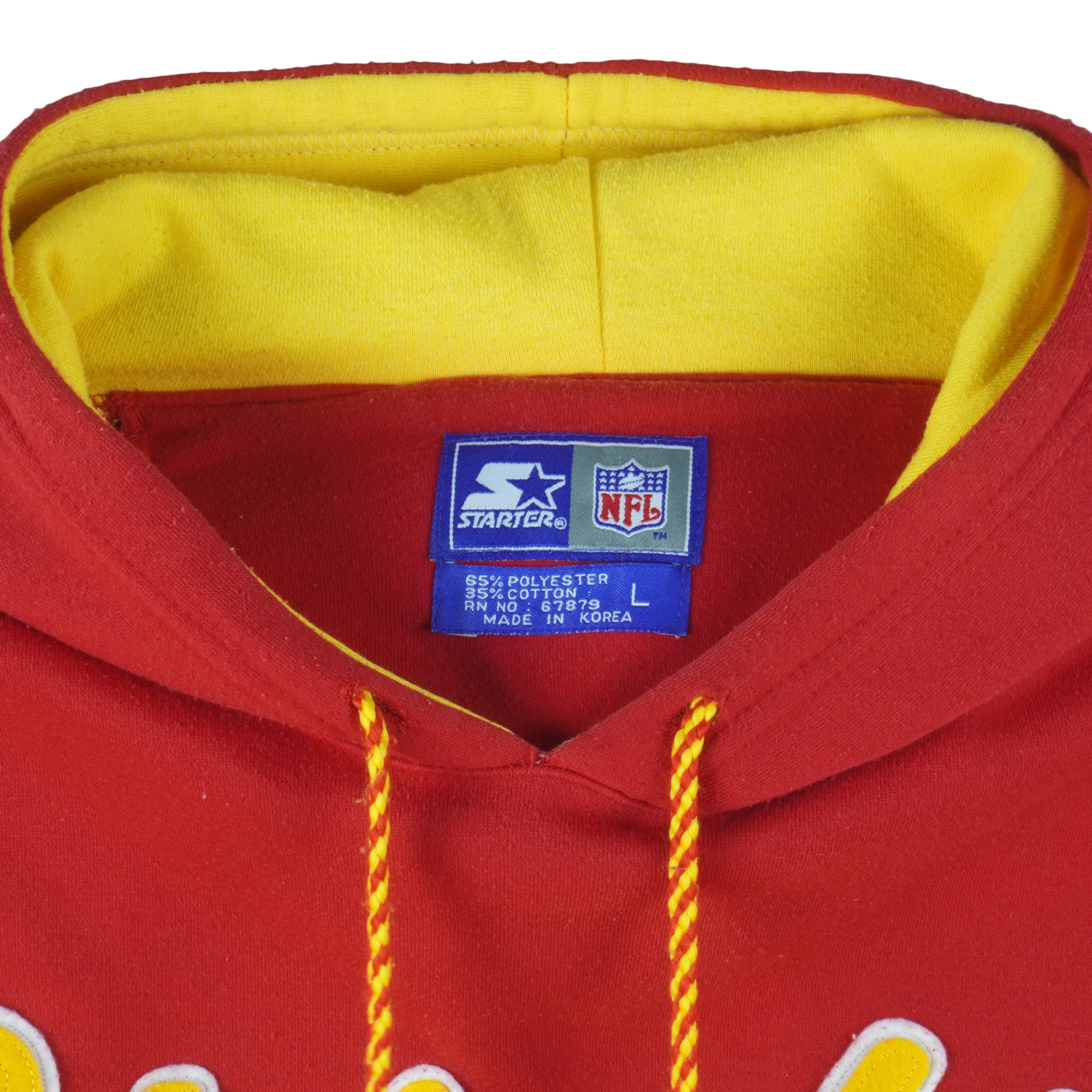 Starter - Kansas City Chiefs Embroidered Sweatshirt 1990s Large Vintage Retro Football