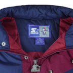 Starter - Denver Nuggets 1/2 Zip Jacket 1990s Medium Vintage Retro Basketball