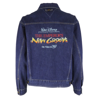 Disney (ID Wear) - The Emperor's New Groove Embroidered Denim Jacket 2000s Large