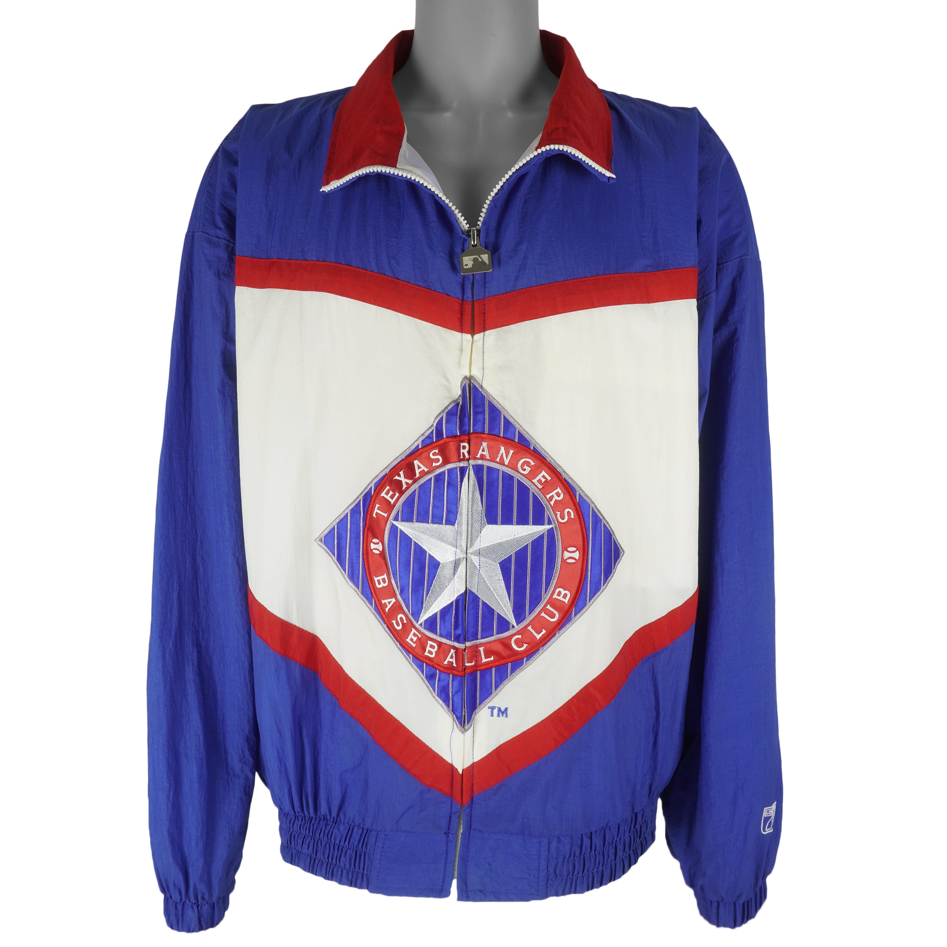 MLB (Logo 7) - Texas Rangers Jacket 1990s Large Vintage Retro Baseball