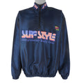 Surf Style - Interplanetary Body Gear 1/4 Zip Pullover Windbreaker 1990s Large Vintage Retro