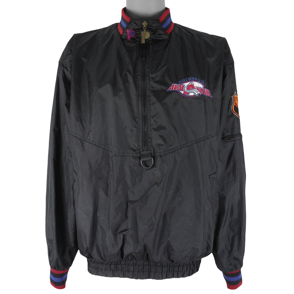 NHL (Pro Player) - Colorado Avalanche Windbreaker 1990s Medium Vintage Retro Hockey