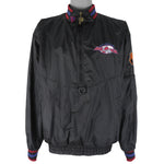 NHL (Pro Player) - Colorado Avalanche Windbreaker 1990s Medium Vintage Retro Hockey