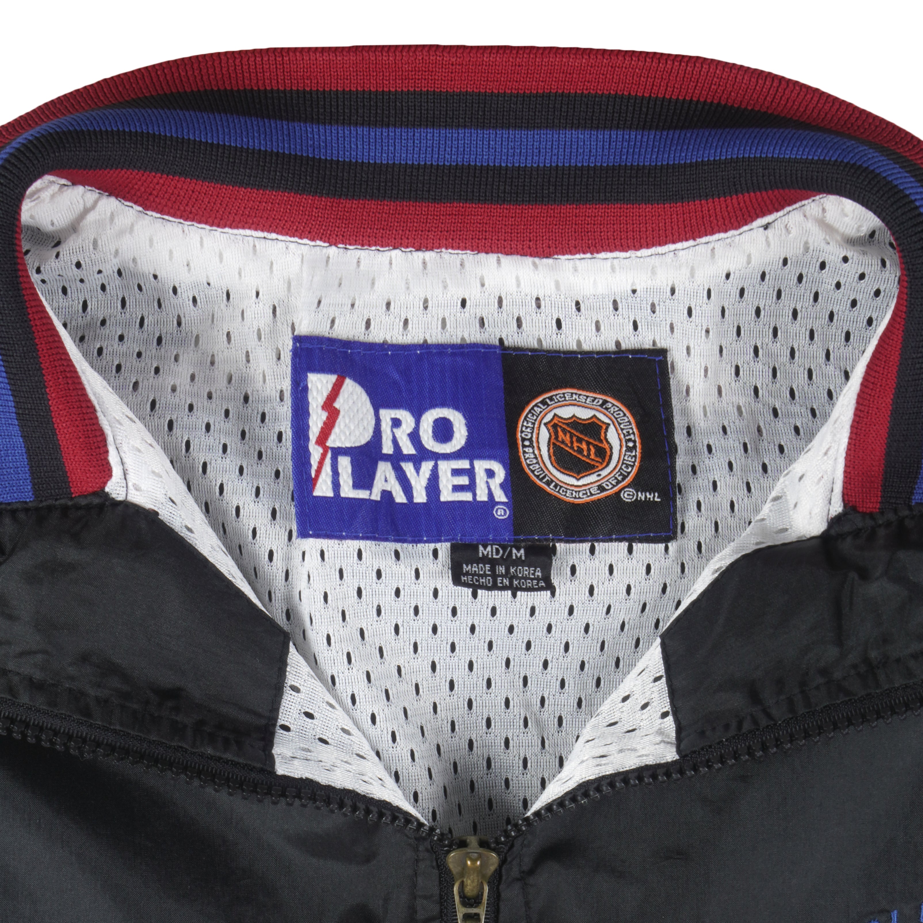 Vintage 90s Colorado Avalanche NHL Pro Player Embroidered Shirt Medium USA