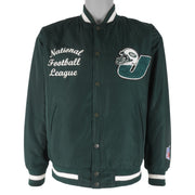 NFL - New York Jets Embroidered Jacket 1990s Large Vintage Retro Football