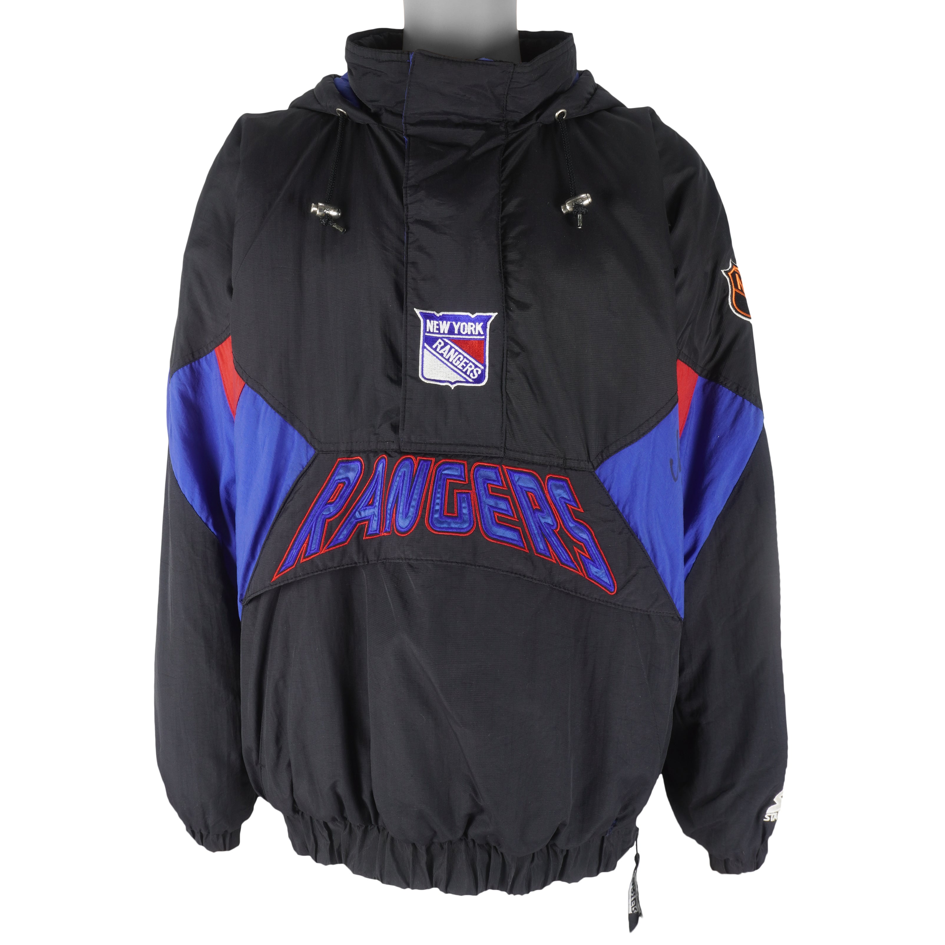 NHL (Center Ice) - New York Rangers Puffer Jacket 1990s X-Large Vintage Retro Hockey