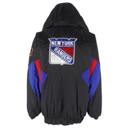 NHL (Center Ice) - New York Rangers Puffer Jacket 1990s X-Large Vintage Retro Hockey