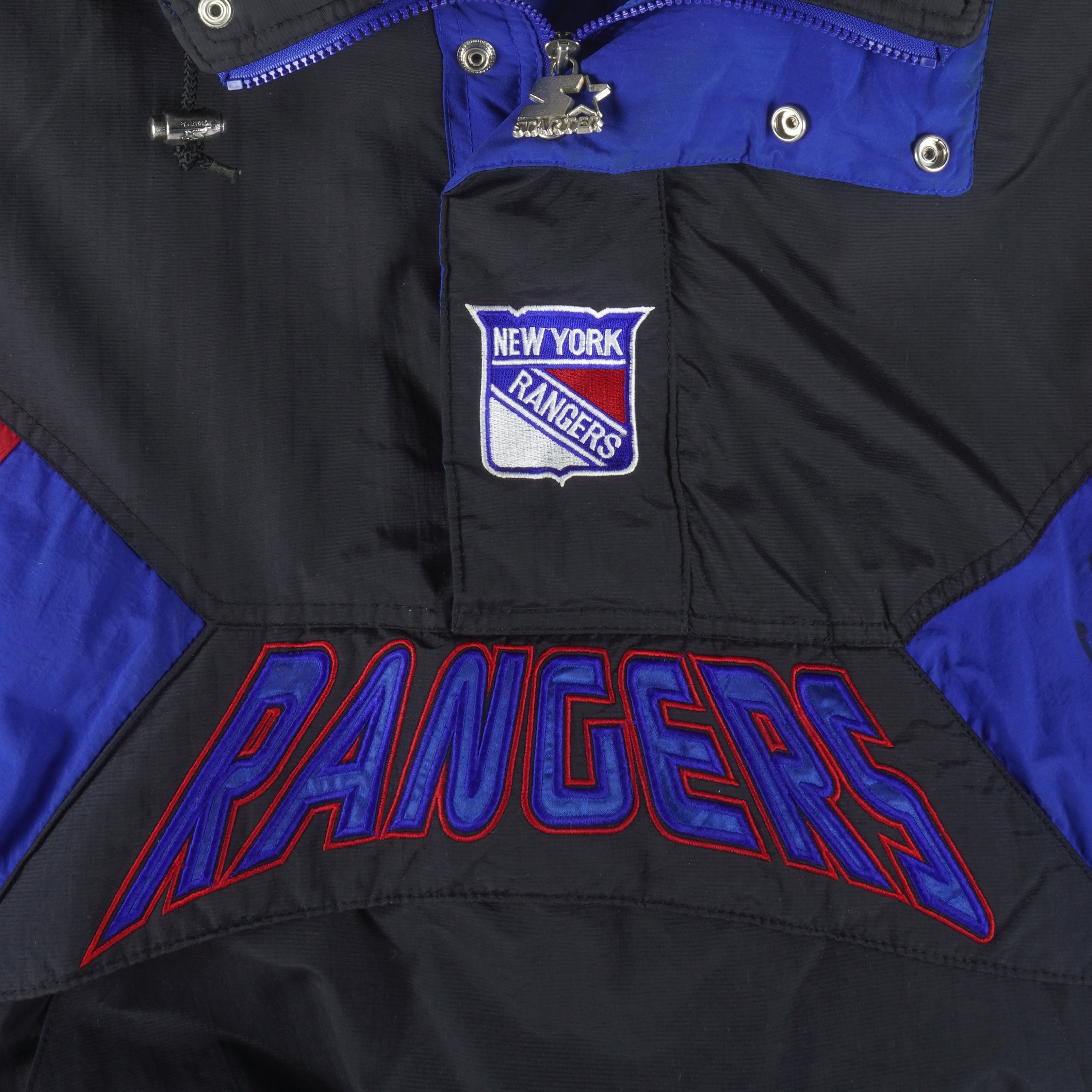 NHL (Center Ice) - New York Rangers Puffer Jacket 1990s X-Large Vintage Retro Hockey