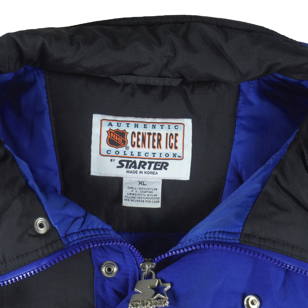 NHL (Center Ice) - New York Rangers Puffer Jacket 1990s X-Large Vintage Retro Hockey