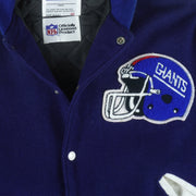 NFL (De Long) - New York Giants Wool Varsity Jacket X-Large Vintage Retro Football