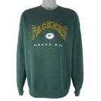 NFL (Lee) - Green Bay Packers Embroidered Sweatshirt 1990s X-Large Vintage Retro Football