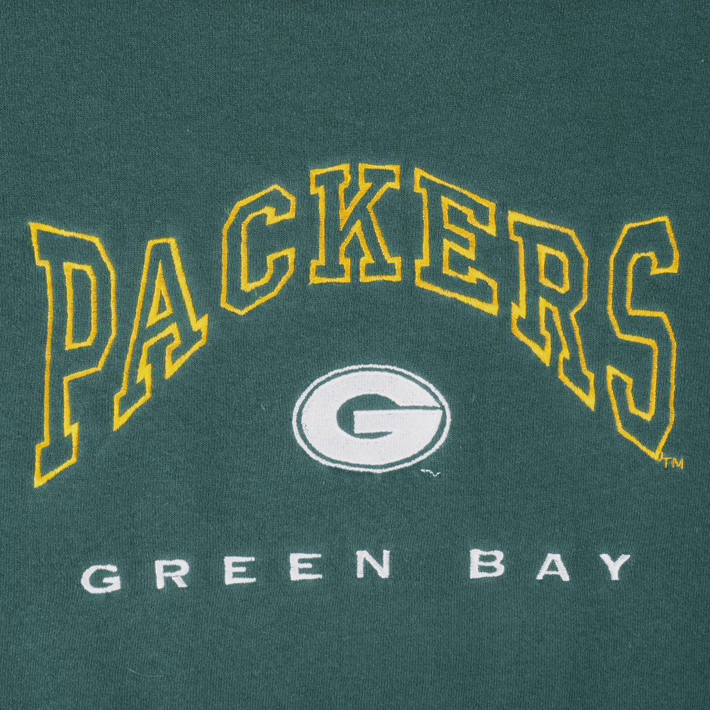 NFL (Lee) - Green Bay Packers Embroidered Sweatshirt 1990s X-Large Vintage Retro Football
