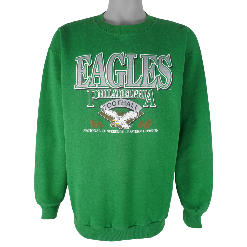 NFL (Trench) - Philadelphia Eagles Sweatshirt 1980s X-Large Vintage Retro Football