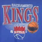 NBA (Logo 7) - Sacramento Kings Sweatshirt 1980s X-Large Vintage Retro Basketball