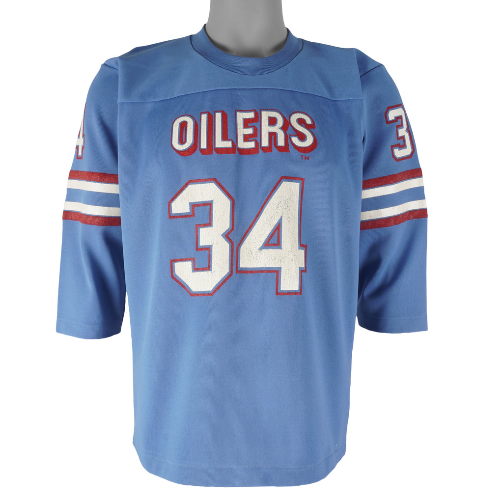 NFL (Torrez) - Houston Oilers No.34 Football Jersey 1980s Medium Vintage Retro Football