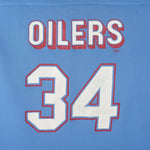 NFL (Torrez) - Houston Oilers No.34 Football Jersey 1980s Medium Vintage Retro Football