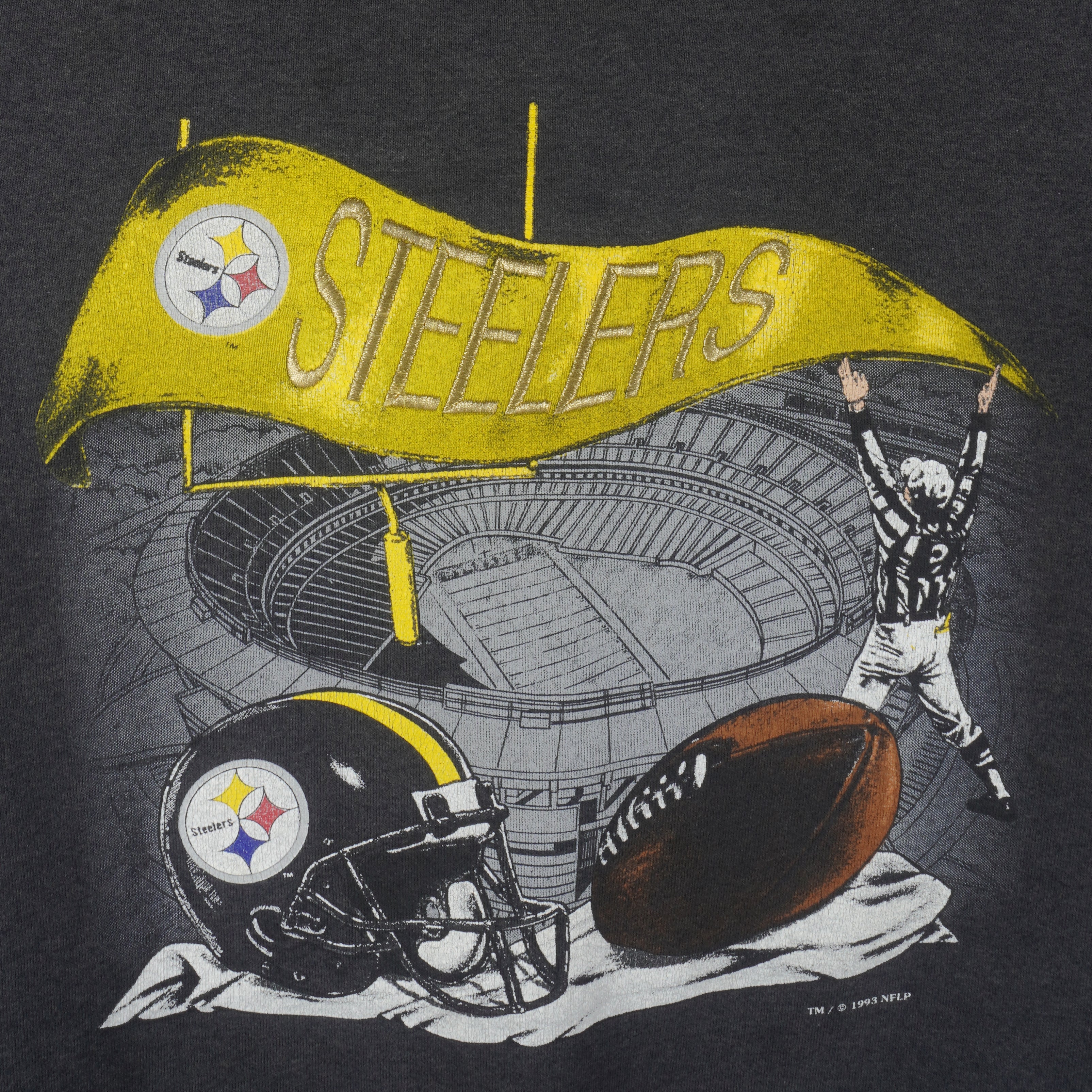 NFL (Nutmeg) - Pittsburgh Steelers Sweatshirt 1993 Large Vintage Retro Football
