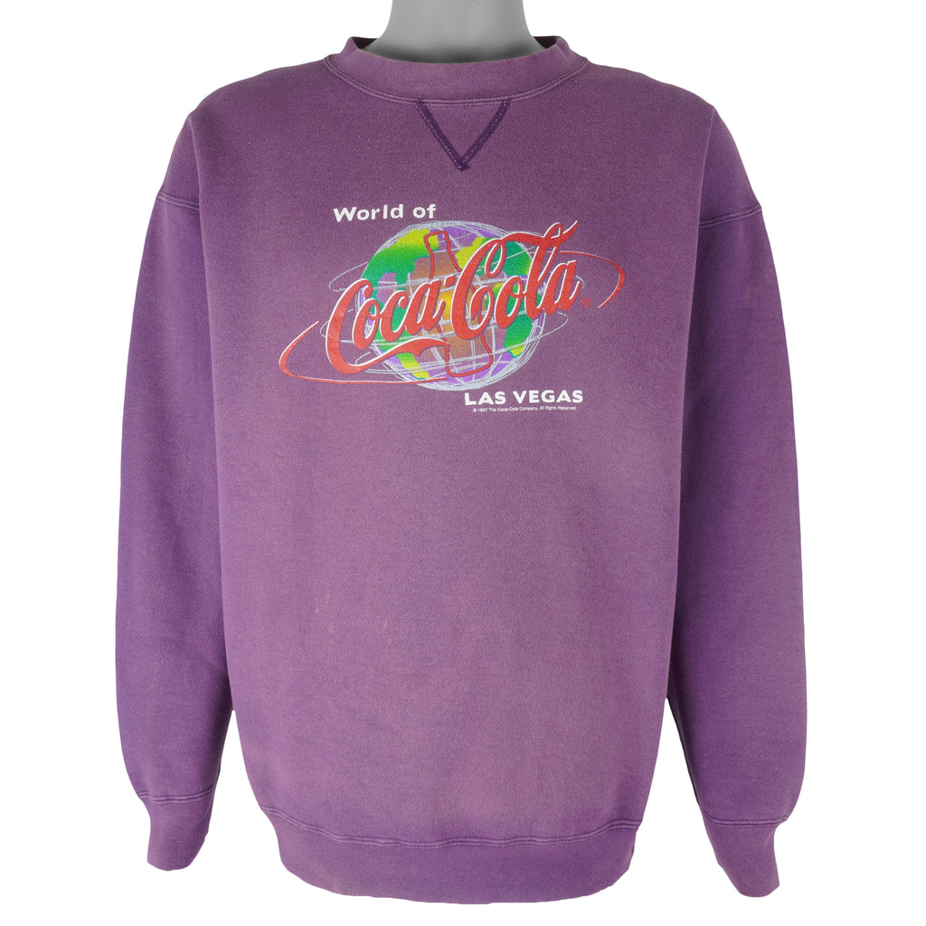 Vintage - World Of Coca-Cola Las Vegas Sweatshirt 1997 Large Vintage Retro