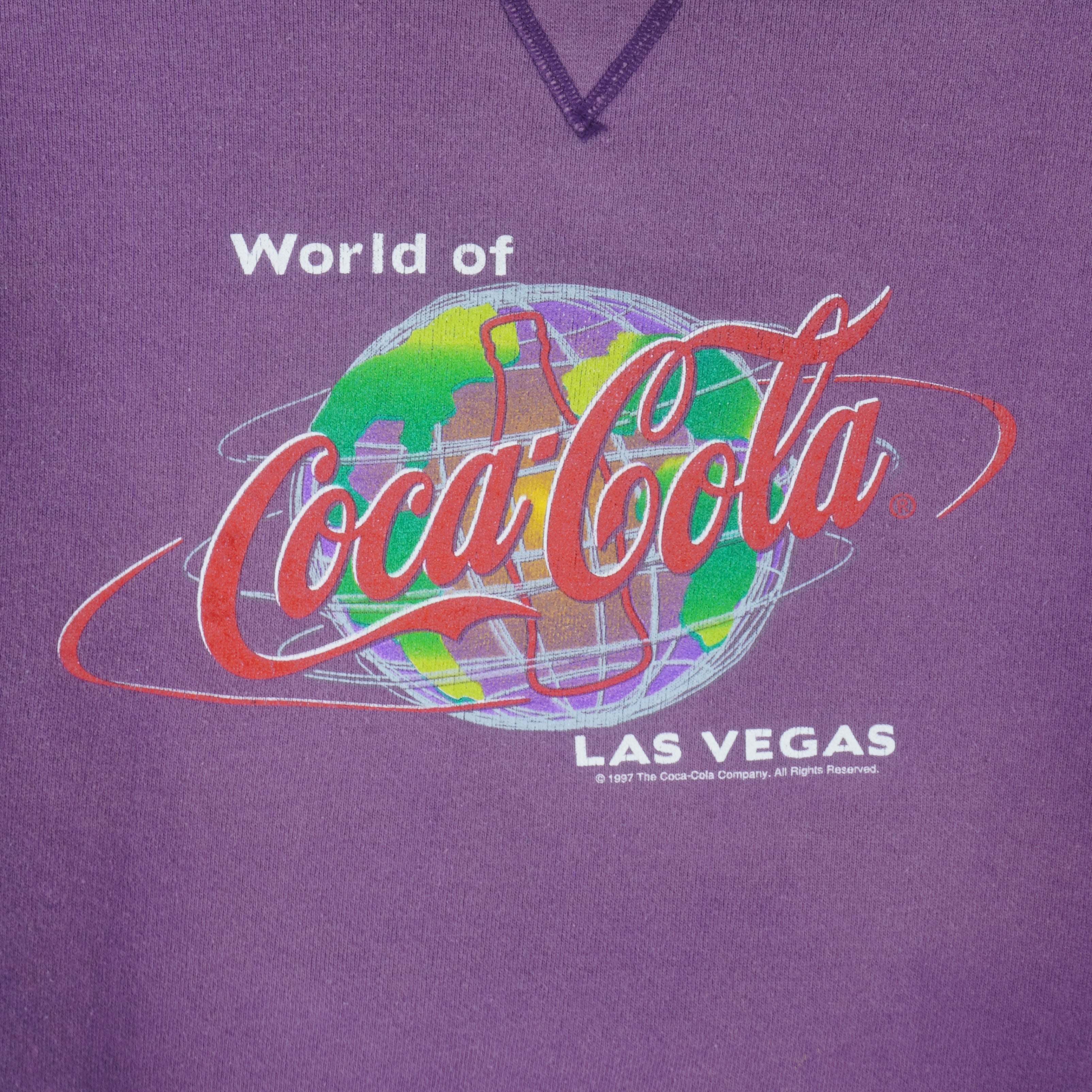 Vintage - World Of Coca-Cola Las Vegas Sweatshirt 1997 Large Vintage Retro