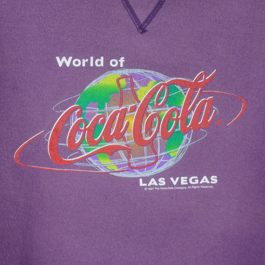 Vintage - World Of Coca-Cola Las Vegas Sweatshirt 1997 Large Vintage Retro