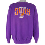NBA (Logo Athletic) - Phoenix Suns Embroidered Sweatshirt 1990s Large