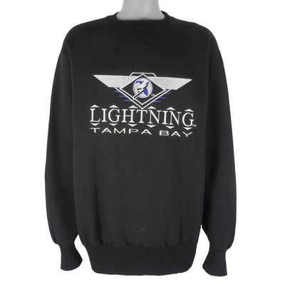 NHL (Logo 7) - Tampa Bay Lightning Sweatshirt 1990s X-Large